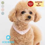 ICE RING ボタン付き（S）アイスリング suo ペット XS ボタン付き 犬用 ひんやり かわいい 冷却 ネッククーラー クールリング