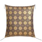 金襴法要座布団カバー 菊 八端判 59×63cm 仏前座布団カバー お坊さん用 法事用座布団カバー メール便 送料無料