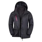 Mountain Warehouse Bracken Melange 3 in 1 Womens Waterproof Jacket Black 6