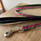 ショッピングスイカ スイカ柄　13mm幅１２０cmリード　パッド付き　LUPINE アメリカ製　軽量　丈夫　小型犬向け　ルパイン