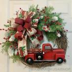 クリスマスリース クリスマス飾り 花 ギフト 花輪 リース 店舗 壁掛け 玄関 庭園装飾 ドア ガーランド 部屋飾り オーナメント 正月飾り 新年飾り 華やか 可愛い