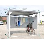 国内生産 自転車置き場 ダイマツ多目的万能物置 DM-10型 サイクルハウスワイドタイプ 幅2390×高さ1920×奥行1615mm