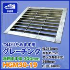 つば付ためます用グレーチング HGM-30-19 (適用ます幅 300mm) 適用荷重:歩道用 溜めますぶた つば付ためます グレーチング