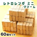 お庭やお部屋をお洒落に！！花壇に置くだけ！ レトロレンガ ミニ (60個セット, クリーム) ミニブリック おしゃれ 花壇用 レンガ セット 置くだけ 花壇　煉瓦