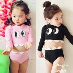 子供水着 女の子 タンキニ 上下セット ２点セット ラッシュガード  長袖 ＵＶ対策 韓国子供服 セパレート翌日発送