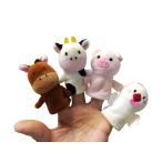 布おもちゃ　知育玩具　SmileKids スマイルキッズ  フィンガーパペット ファーム