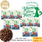 ヤムヤムヤム マグロ やわらか ドライタイプ 80g 10袋 いぬ 犬用 ドッグフード ぺットフード 正規品 国産 無添加 成犬 シニア犬 老犬 子犬 パピー Yum Yum Yum