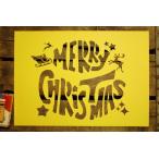 me Lee Рождество бумажный stencil сиденье * Santa Claus большой 