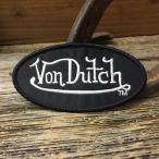 ボンダッチ 楕円形 ロゴ ワッペン ◆ Von Dutch アイロン接着対応 パッチ CAWP063