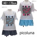 picoluna タンキニ 水着 4点セット 140cm 150cm 160cm 170cm A文字サックス B文字ピンク 33750384 ピコルナ (5