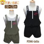 女の子 PINK-latte タンキニ 水着 3点セット 150cm 160cm 170cm ブラック カーキ 33950351 ピンクラテ