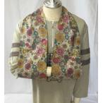 アームバンド    三角巾　綿生地　花柄　大柄　アイボリー地　AＢ‐C44　脳卒中後の片麻痺の腕つり三角巾