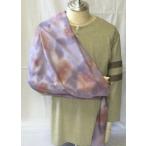 アームスリング　腕つり　三角巾　綿生地　パープル系の色地　マーブル模様　　AS-C49　脳卒中後の片麻痺の腕をサポート（介護用品）
