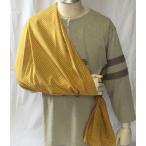 アームスリング   腕つり   三角巾　綿生地　からし色地　水玉日和　　AS-C51　脳卒中後の片麻痺の腕をサポート（介護用品）