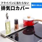 排気口カバー レンジカバー ステンレス 45~80cm自由調整 奥行ワイド 棚付き伸縮 薄型 コンロ奥 ラック ロータイプ ガスコンロ IHコンロにも対応