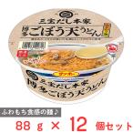 爆買 サンポー食品 三宝だし本家 博多ごぼう天うどん 88g×12個
