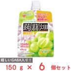 ショッピングシャインマスカット マンナンライフ クラッシュタイプの蒟蒻畑プラスシャインマスカット味 150g×6個