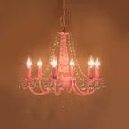  crystal стекло люстра BESSIbesi-(6 лампа )PINK