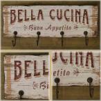 Old New Hook Plate アンティーク仕上げ フック付き プレート BELLA CUCINA