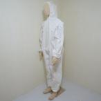 防水不織布つなぎ（10枚） 40g薄地 富士手袋工業 1780 使い捨てツナギ服 つなぎ 白衣 作業服 作業着 保護服 防護服 フード付 防塵粉塵対応 M〜3L