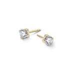 Gift from New York ピアス レディース モアサナイト 一粒 0.3ct 18金 イエローゴールド 加工 ブランド 女性ネット予約