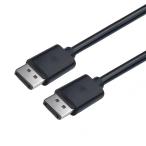 DPケーブル 1m｜ディスプレイポート DisplayPort1.2対応 4K(2160p)/60Hz FHD/144Hz 19+1芯 高速伝送 PC モニター プロジェクター対応
