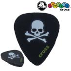 クロックス ジビッツ シューパーツ ギター ピック ラバークロッグ用アクセサリー jibbitz キッズ メンズ Guitar Pick ドクロ スカル ガイコツ