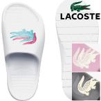 ラコステ レディース シャワーサンダル靴 CROCO 2.0 1231 CFA スライドサンダル シャワサン コンフォートサンダル 1R4 ホワイト 白 454 ブラック 黒 PW1