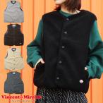 ヴァンソンエミレイユ アウター メンズ ノーカラー ボア ベスト レディース トップス 防寒 羽織り アパレル 上着 ウェア 袖なし VM242BL25040 アイボリー 服