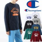 チャンピオンTシャツ メンズ ロングスリーブTシャツ ロンT トップス 長袖 丸首 クルーネック C3-V409 アパレル