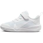 ナイキ スニーカー キッズ 男の子 オムニ マルチ コート (PS) ジュニア 女の子 真っ白スニーカー ローカット ベルクロ 運動靴 キッズシューズ マジックテープ