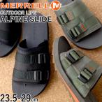 ショッピングメレル メレル MERRELL メンズ レディース サンダル アルパイン スライド J004001 ブラック J004003 オリーブ スライダーサンダル コンフォートサンダル シャークソール