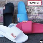 ショッピングシャワーサンダル ハンター HUNTER レディース シャワーサンダル WFD4017EVA ORIGINAL ADJUSTABLE SLIDE コンフォートサンダル シャワサン スライド ブラック ホワイト ピオニー