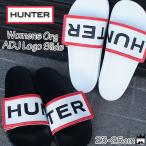 ハンター HUNTER レディース シャワーサンダル WFD4018EVA WOMENS ORG ADJ LOGO SLIDE コンフォートサンダル シャワサン スライド ブラック ホワイト