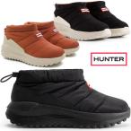 ハンター ウインターブーツ ユニセックス パフド トラベル フロー トレーナー レディース 耐水 ショートブーツ 防寒 雨 雪 -15℃まで対応 アンクル丈 UFF7002NYL