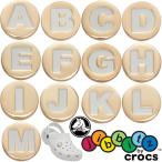 ショッピングジビッツ クロックス crocs ジビッツ Jibbitz ゴールドレター アクセサリー シューチャーム ラバークロック用アクセサリー アルファベット A〜M