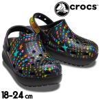 クロックス crocs 女の子 子供靴 キッズ ジュニア サンダル クラシック ディスコ ダンスパーティー キューティークロッグ サボサンダル 厚底サンダル 208086 0C4