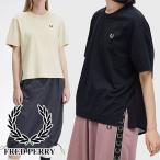 ショッピングフレッドペリー フレッドペリー Tシャツ レディース シアーパネル T-Shirt トップス 半袖 フィッシュテール アパレル コットン100％ ウェア G7140 オートミール 服 メール便