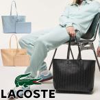 ラコステ トートバッグ メンズ ゼリー コーテッドキャンバスミディアム バッグ レディース ショルダーバッグ 肩掛け ロゴ シンプル モノグラム 通勤 ワニ 鰐