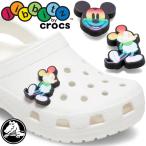 クロックス crocs ジビッツ キッズ メンズ レディース ディズニー ミッキーマウス ラバークロッグ用アクセサリー シューチャーム 虹色 レインボー ボディ