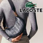 ラコステ ショルダーバッグ レディース NF4710 マヘキ レザーショルダーバッグ 肩掛け 斜め掛け バック BAG ムーンバッグ 小物 わに 鰐 モノグラム お出かけ 鞄