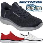 爆買 スケッチャーズ スリップインズ メンズ スリッポン 手を使わずに履けるハンズフリー スニーカー サミッツ - パーフォ レッド 232939