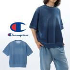 ショッピングチャンピオン tシャツ チャンピオン Tシャツ メンズ 半袖 デニム トップス ショートスリーブ クルーネック スウェットシャツ アパレル ストーンウォッシュ 服 C3-Z011
