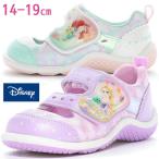 ショッピングキッズ サンダル ムーンスター ディズニープリンセス キッズ サンダル 女の子 サマーシューズ 前ふさがり ラプンツェル アリエル ジュニア パープル マルチ ベルクロ 子供靴 DN