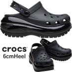 ショッピングクロックス クロックス 厚底サンダル レディース サボサンダル6cmヒール メガ クラッシュ クロッグ 207988 001