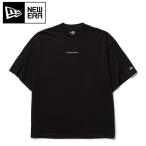 NEWERA ニューエラ 半袖 オーバーサイズド コットン Tシャツ Handwritten Logo ブラック 14410078 【 半袖 コットン 綿 アウトドア 】【メール便・代引不可】
