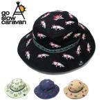 go slow caravan ゴースローキャラバン ライトキャンバス総刺繍キャンパーハット 342904【 帽子 バケハ コットン 登山 釣り フェス 】【メール便・代引不可】