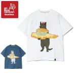 go slow caravan ゴースローキャラバン DOMDOM×gsc USA/C 天竺 びたびたバターフィッシュ猫S/S TEE 341962【 半袖 コラボ ドムドム 】【メール便・代引不可】