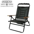 AS2OV アッソブ High Back Reclining Low Rover Chair Black ハイバックリクライニングローローバーチェア ブラック 392101-10【 イス BBQ 4段階調節 防水 】