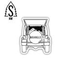 STICKERS NORTHWEST ステッカーズノースウエスト プリンテッドステッカーズジープラングラー 7SNW0303LSTK 【シール/アウトドア】【メール便・代引き不可】